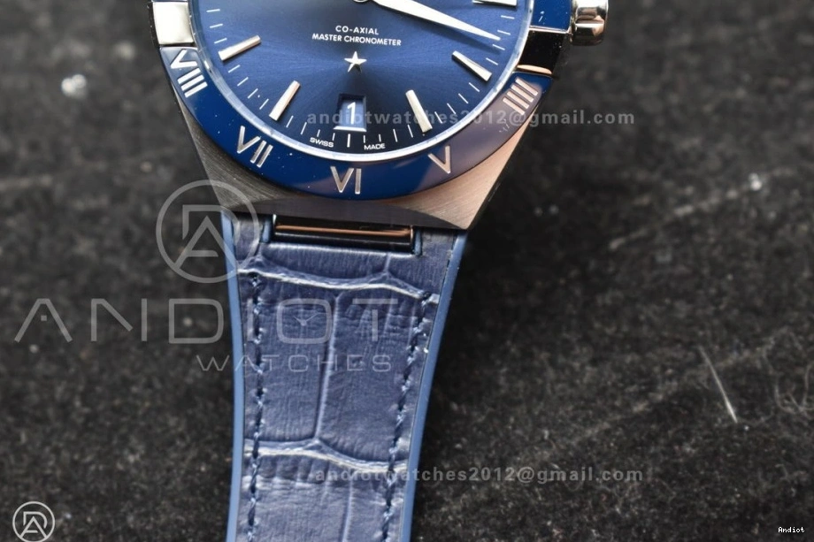 VSF Clone Edition Strap Ceramic Gummy Dial SS Blue Blue A8900 on Blue 1:1 Best Super Constellation 0217